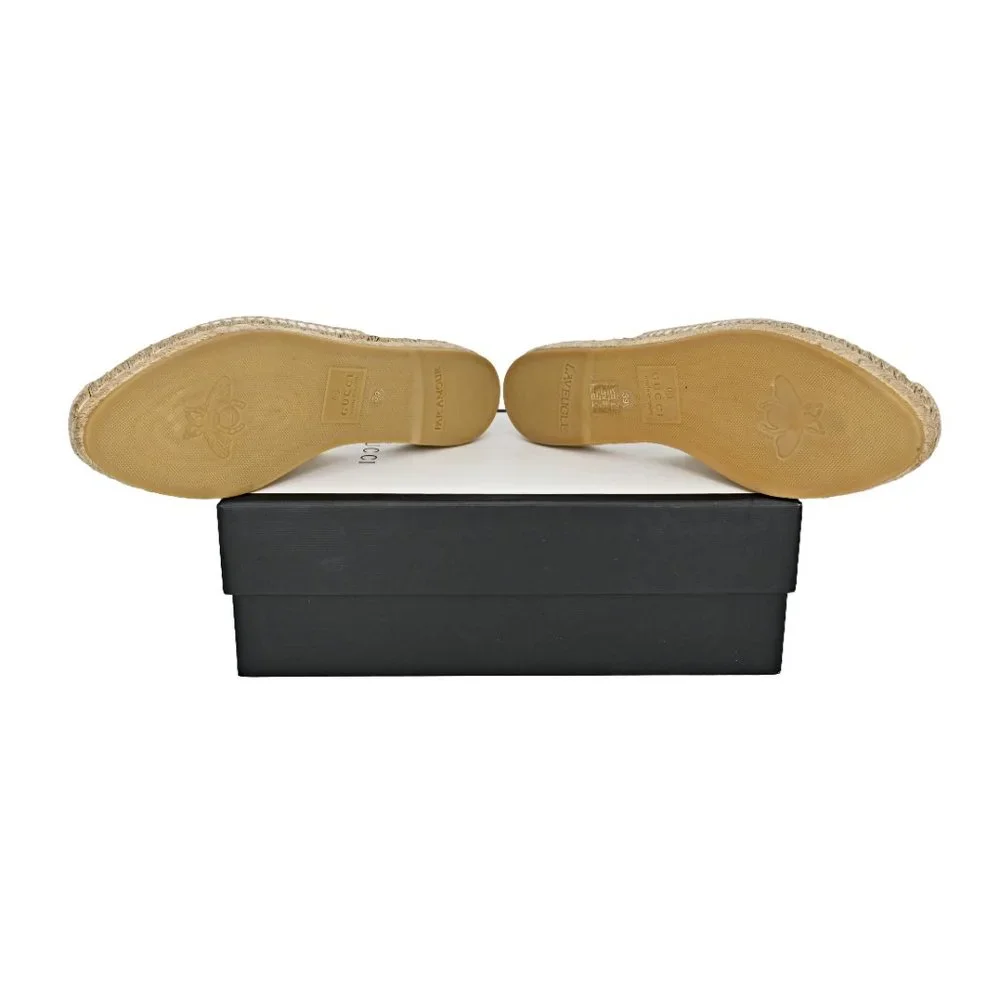 Gucci white Mules with Gold Accent - Picture 6 of 8